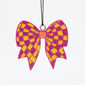 Pink & Yellow Checkered Bowtie