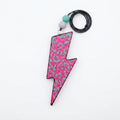 Pink & Blue Lightning Bolt