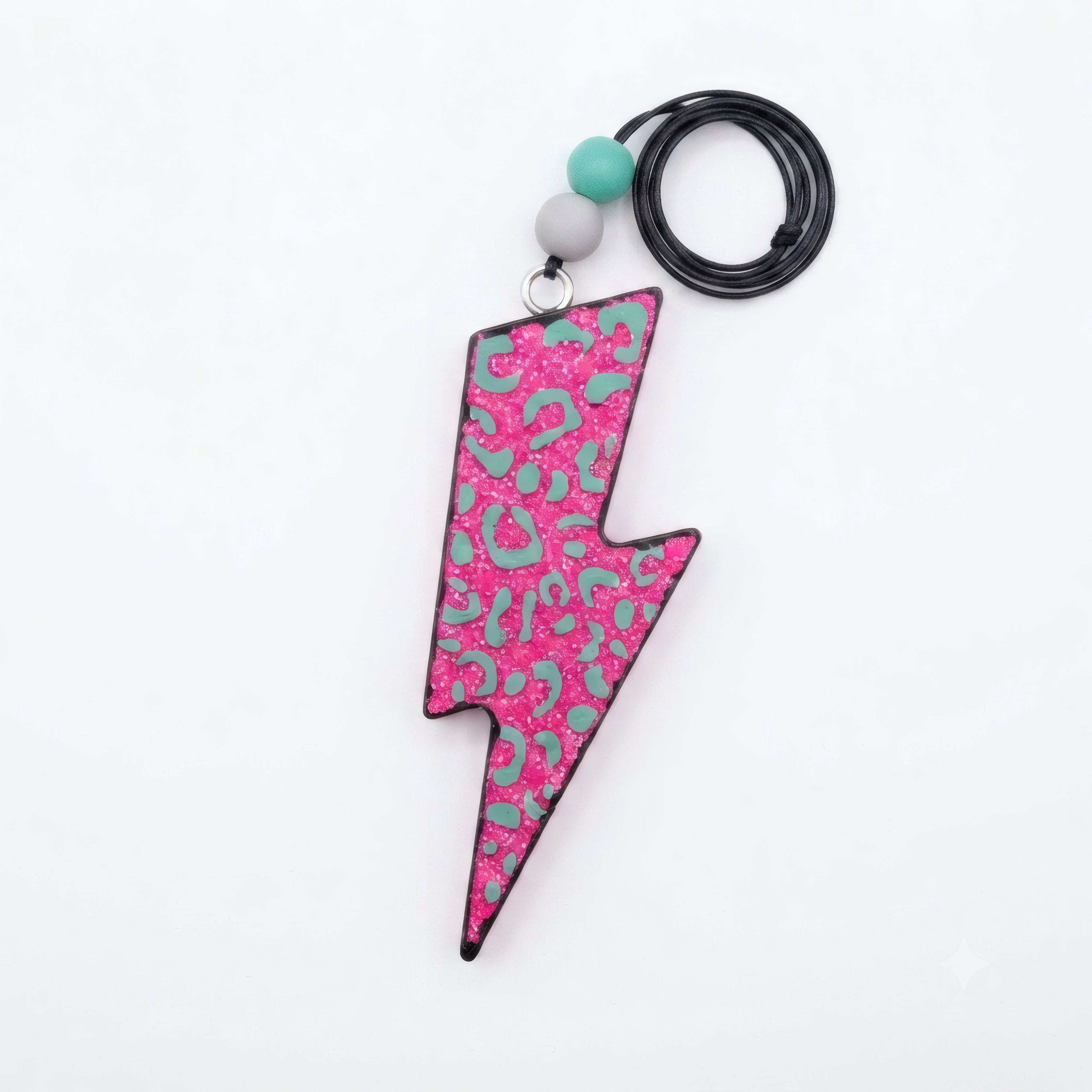 Pink & Blue Lightning Bolt