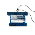 Try That In A Small Town White US Flag Freshie