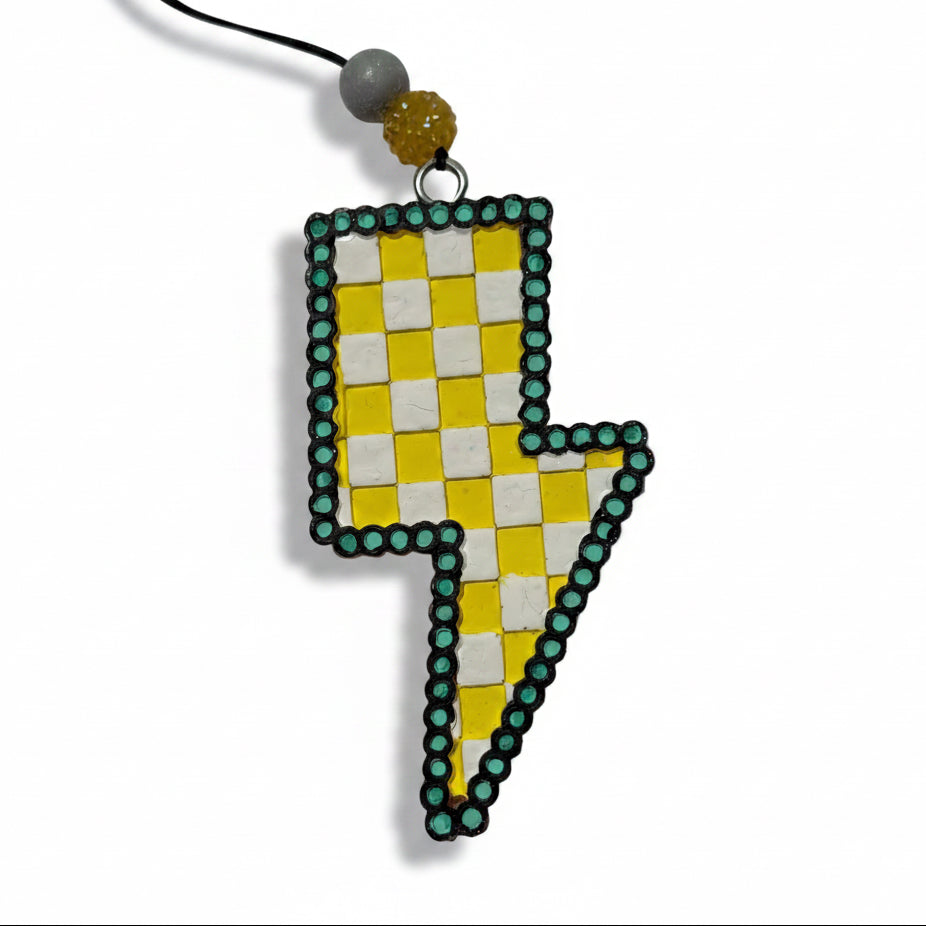 Yellow Checkered Bolt Freshie