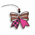 Checkered Football Bow Freshie
